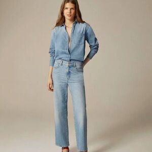 J.crew 1996 Slim-wide Jeans Womens Size 30 Synniva Wash Semi-stretch Denim